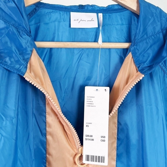 NWT Urban Outfitters Out From Under Devon Colorblock Zip Up Jacket - Picture 6 of 8